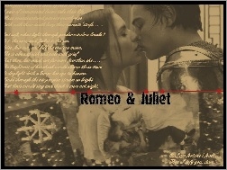 wiersz, Leonardo DiCaprio, Claire Danes, Romeo And Juliet, poca�unak